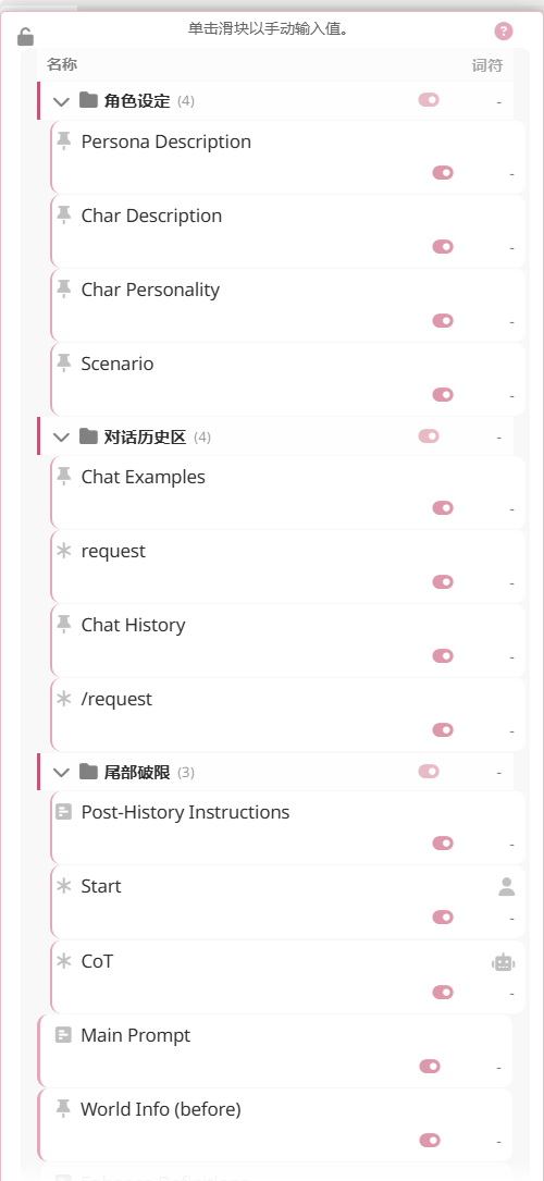 提示词分组